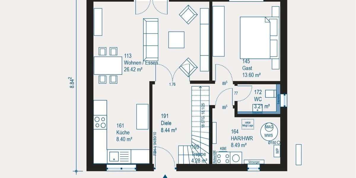 Individuell geplantes Einfamilienhaus in Menden - Ihr maßgeschneidertes Zuhause mit allkauf-Vorteilen - Einfamilienhaus Menden | Angebot:27473575