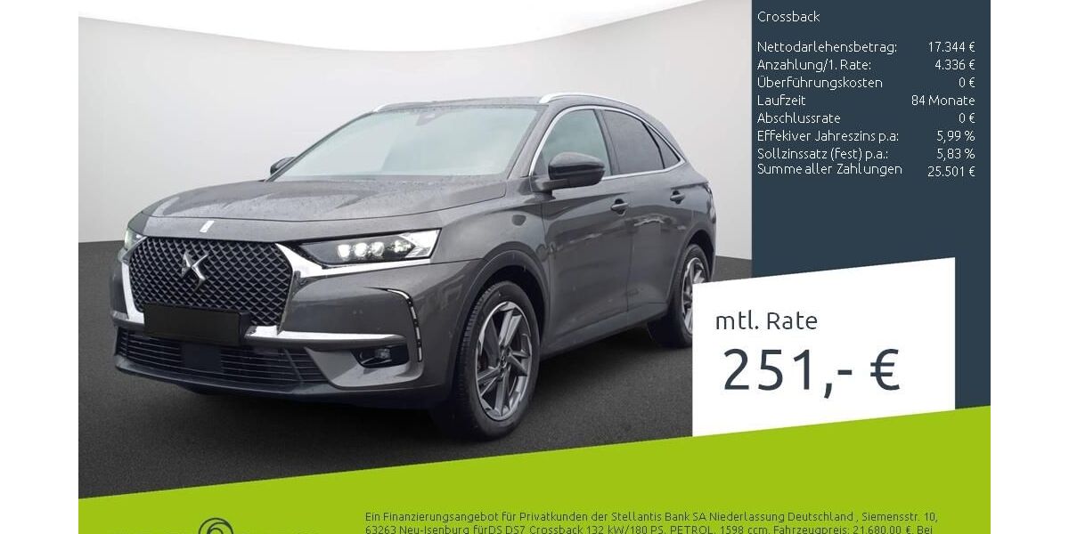 DS Automobiles DS7 (Crossback) 60.537 km 20.480 &euro; Dortmund 44263