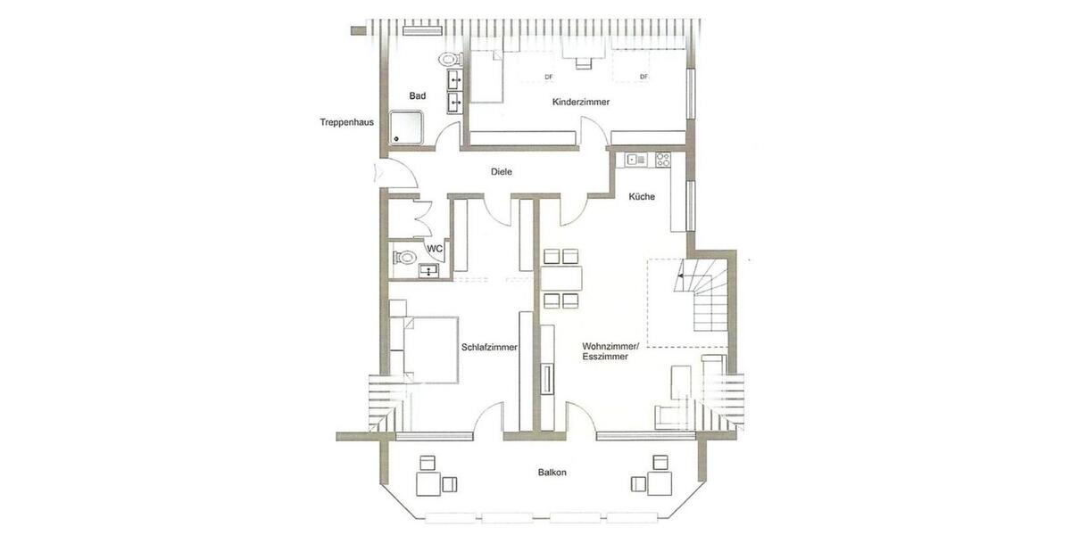 Maisonettenwohnung Dortmund Hombruch - 5 Zimmer, 143 m&sup2;, 1.380&euro; | Angebot:24658848