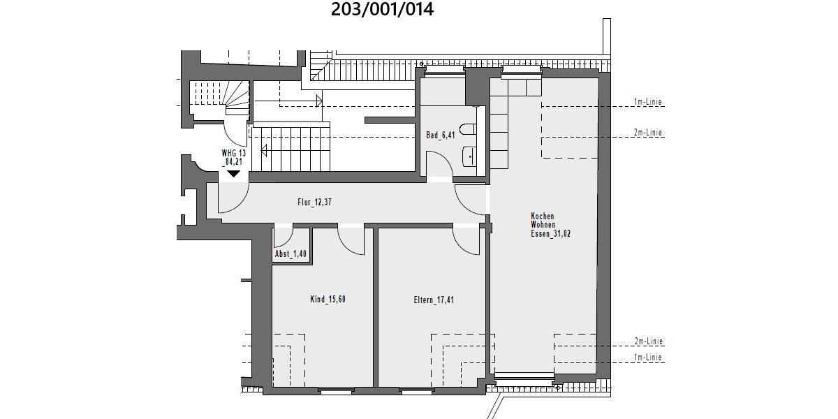 Dachgeschoßwohnung Hagen Hagen-Nord - 3 Zimmer, 84 m&sup2;, 788&euro; | Angebot:25375360