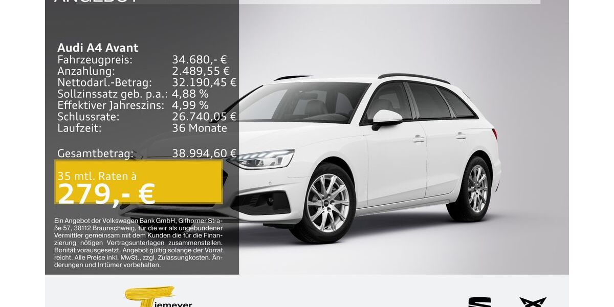 Audi A4 33.825 km 34.210 &euro; Bochum 44809