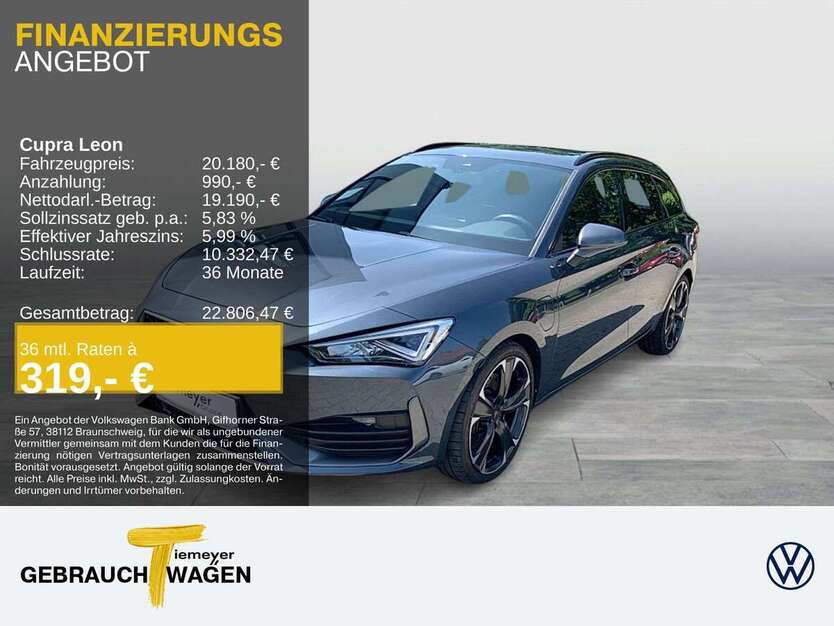 Cupra Leon 93.059 km 20.180 € Herne 44653