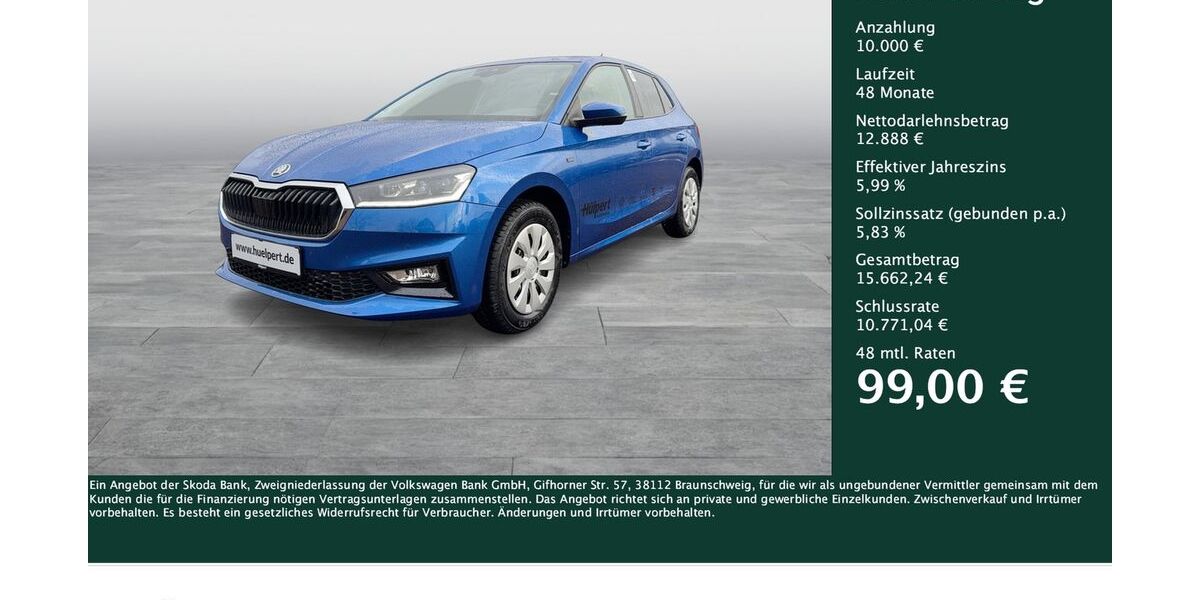 Skoda Fabia 4.221 km 22.285 &euro; Dortmund 44141