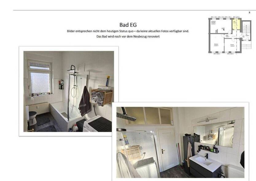 75m² 3 Zimmer Wohnung im EG in einem 3-Familienhaus --- Indexmiete