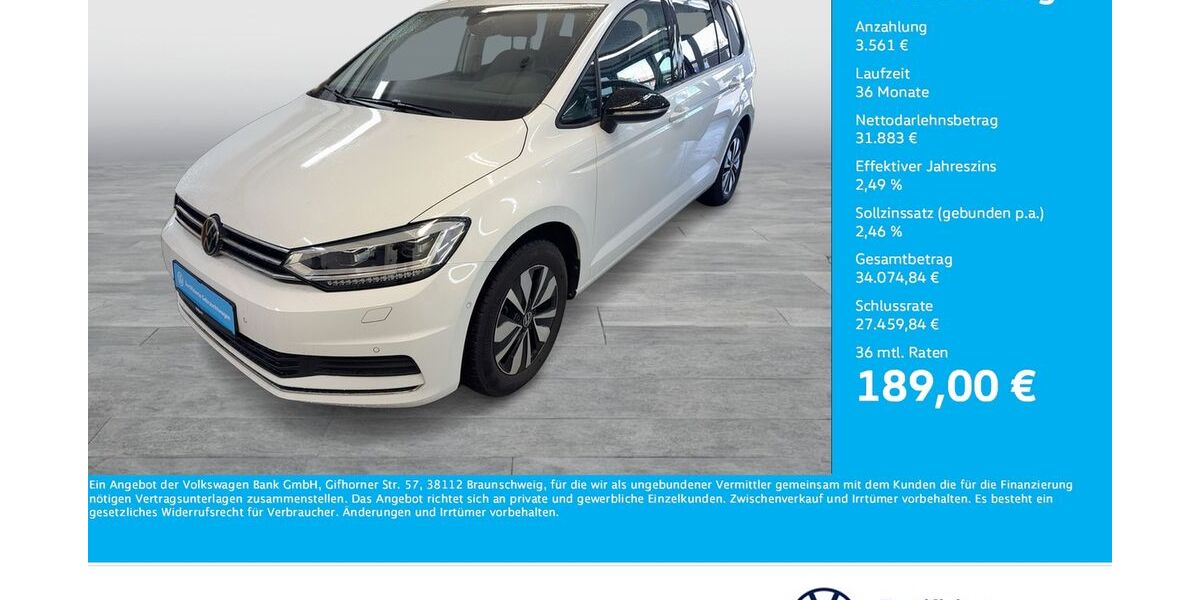 VW Touran 9.143 km 34.622 &euro; Dortmund 44141