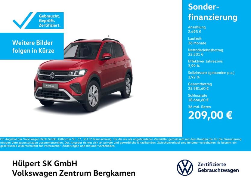 VW T-Cross 9.459 km 24.888 € Bergkamen 59192