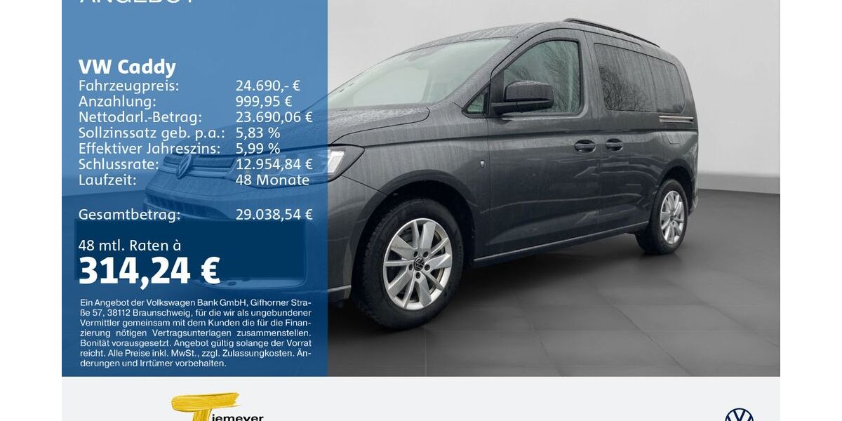 VW Caddy 80.619 km 24.210 &euro; Bochum 44892