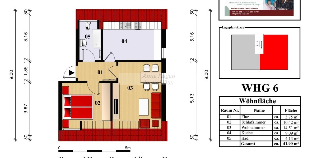 Zwei Wohnungen in einem Paket – Erdgeschoss & Dachgeschoss in Schwerter Westhofen 2 zimmer
