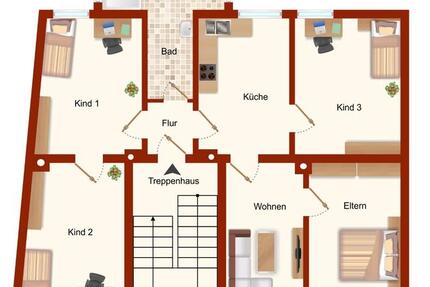 Große Erdgeschoßwohnung Hessler zum Verkauf, leerstehend 4 zimmer