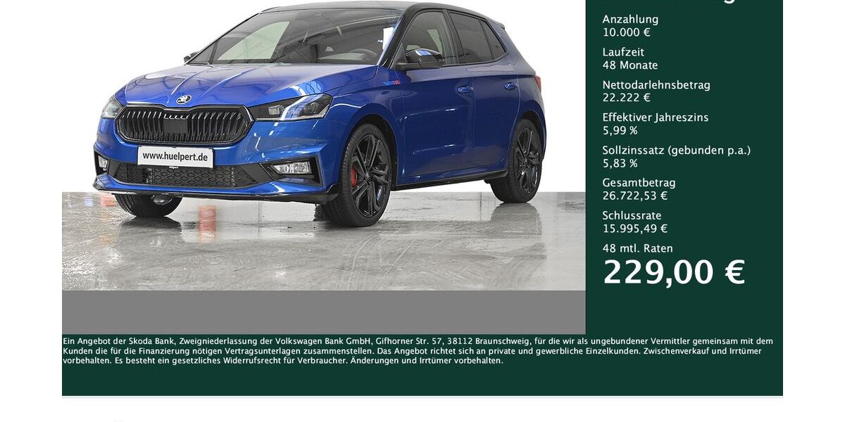 Skoda Fabia 3.000 km 32.222 &euro; Dortmund 44141