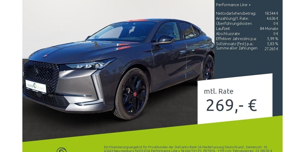 DS Automobiles DS4 9.282 km 22.470 &euro; Dortmund 44263