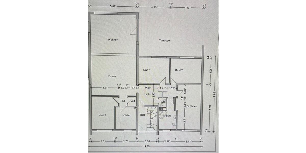 Terrassenwohnung Hagen Hagen-Nord - 5 Zimmer, 151 m&sup2;, 1.860&euro; | Angebot:24652196