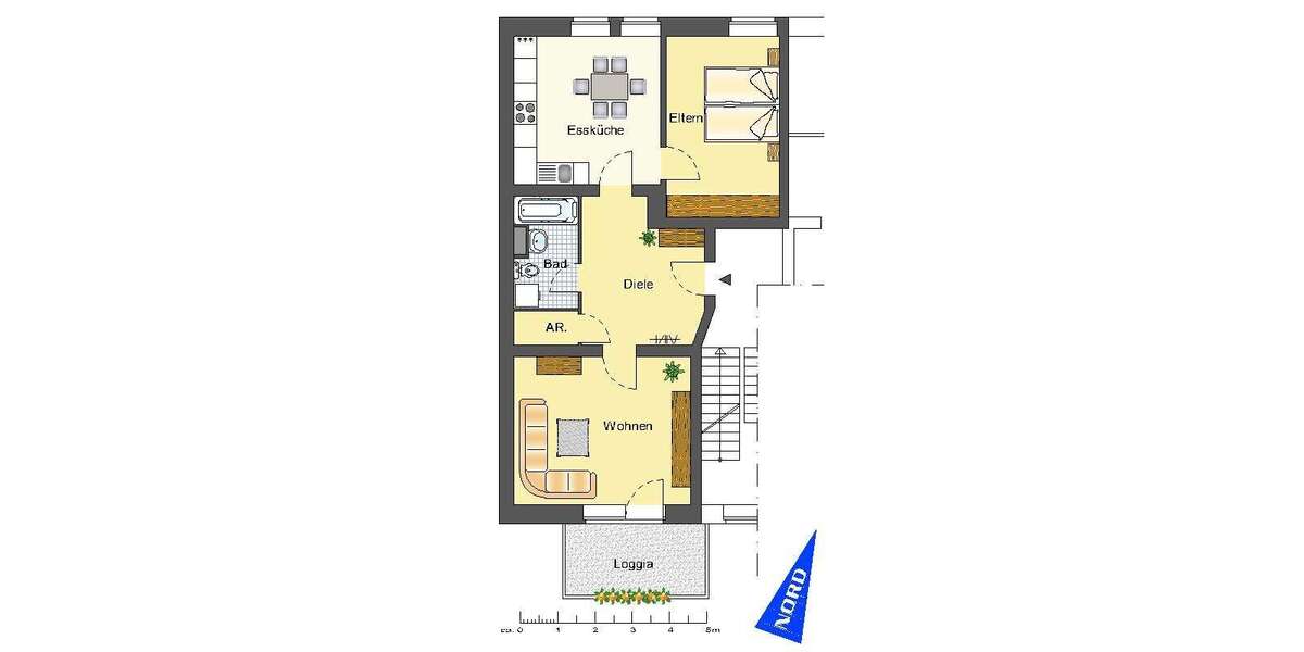 Etagenwohnung Recklinghausen Süd - 2 Zimmer, 71 m&sup2;, 426&euro; | Angebot:27520736