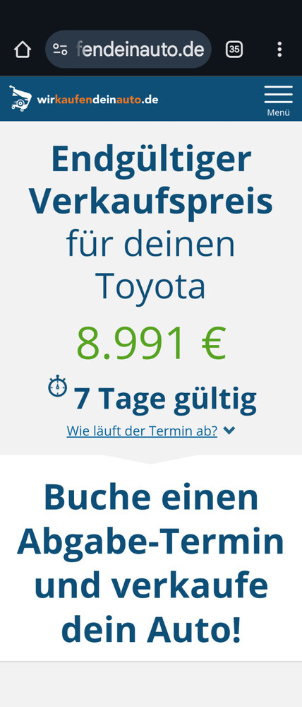 Toyota Avensis 195.000 km 7.900 € Essen 45121