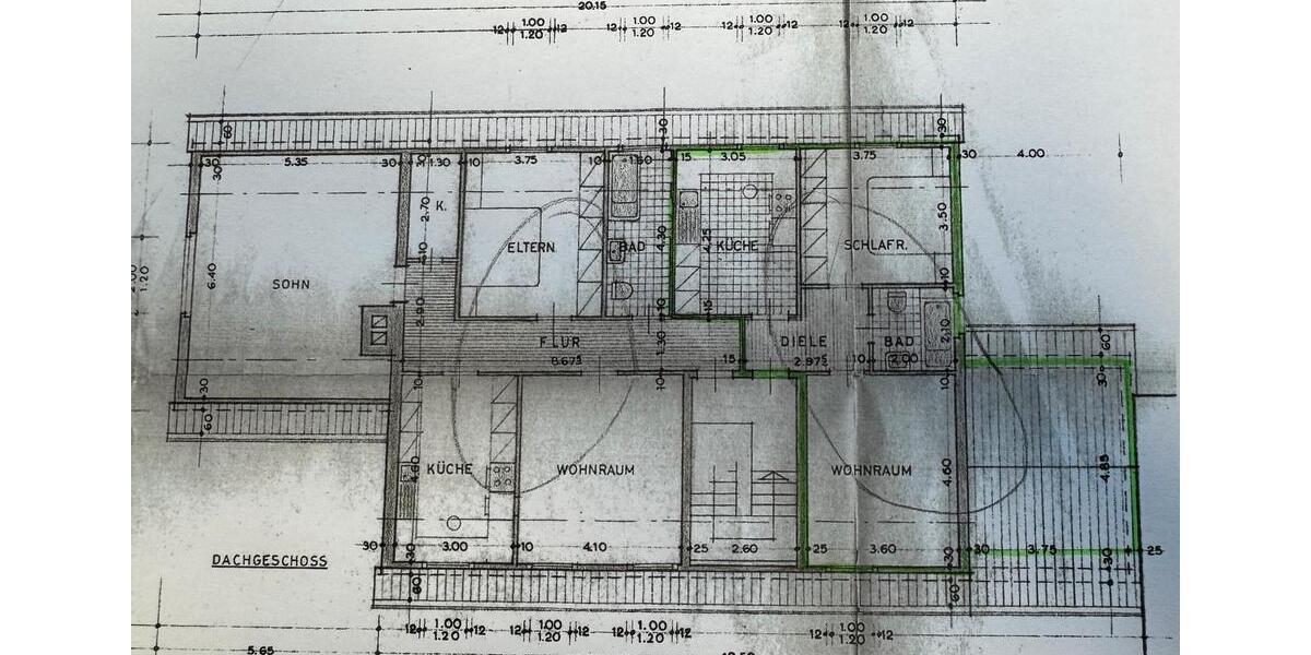 Dachgeschoßwohnung Herne Wanne - 2.5 Zimmer, 52 m&sup2;, 495&euro; | Angebot:24784278