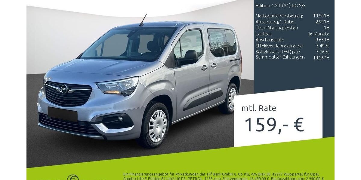 Opel Combo 35.979 km 16.380 &euro; Dortmund 44263