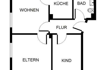 Wohnung Gelsenkirchen Gelsenkirchen-Nord - 3 Zimmer, 52 m&sup2;, 399&euro; | Angebot:27216042