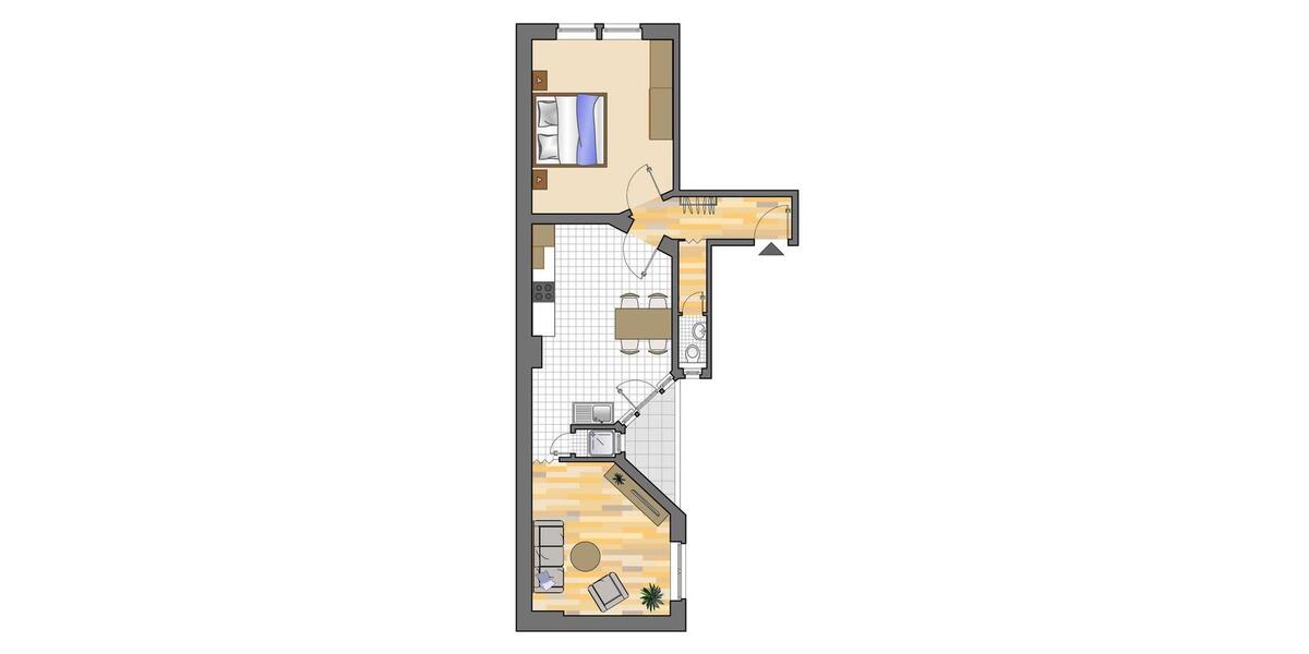 Etagenwohnung Recklinghausen Hillerheide - 3 Zimmer, 64 m&sup2;, 529&euro; | Angebot:24805229