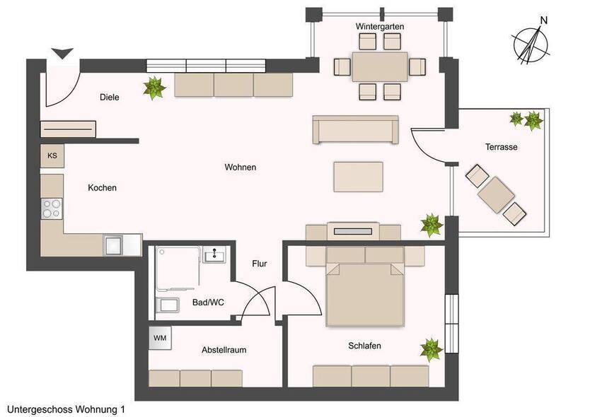 Wohnen mit Weitblick - Neubauwohnung mit Balkon 2 zimmer