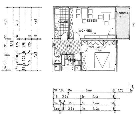 Etagenwohnung Hagen Boele - 2 Zimmer, 66 m&sup2;, 129.000&euro; | Angebot:24697116