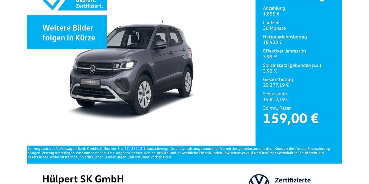 VW T-Cross 15.549 km 19.822 &euro; Bergkamen 59192