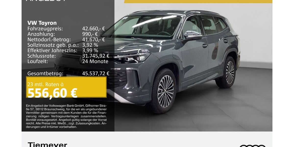 VW Tayron 16.812 km 42.660 &euro; Bochum 44809