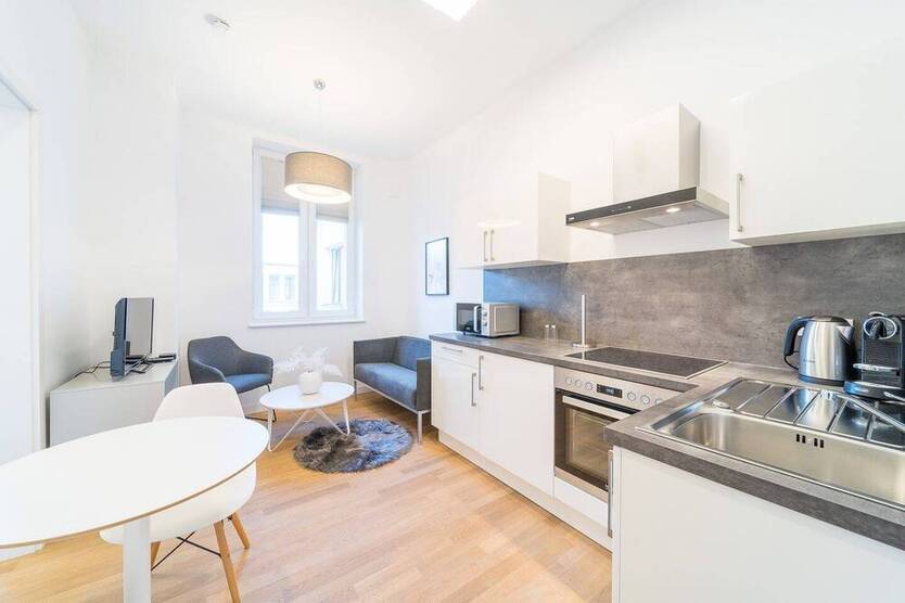 Möblierte 2-Zimmer-Wohnung mit Waschmaschine