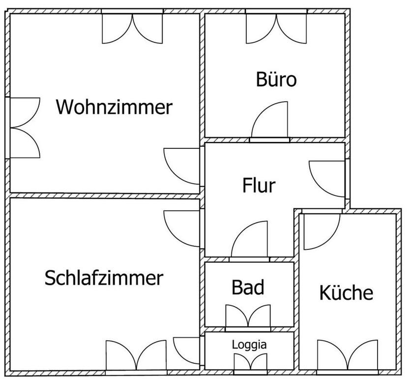 **Jetzt zugreifen:+weiße Wände +Laminat +modernes Tageslichtbad +Loggia** zimmer