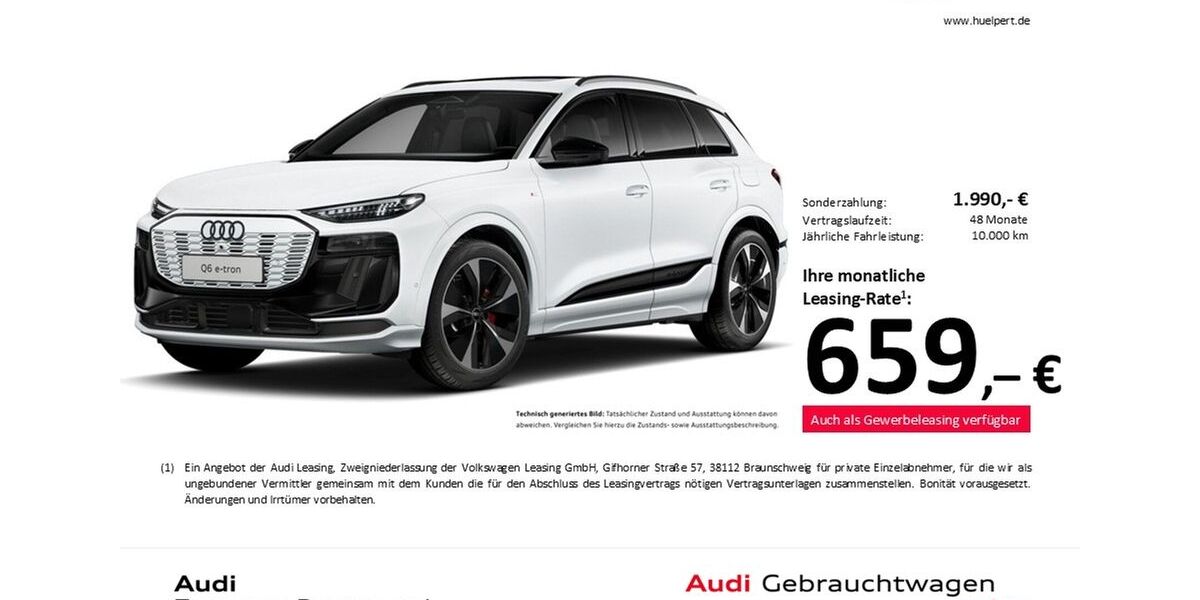 Audi Q6 e-tron 12.898 km 67.488 &euro; Dortmund 44143