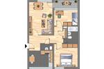 Etagenwohnung Dortmund Scharnhorst - 3 Zimmer, 77 m&sup2;, 639&euro; | Angebot:25253850
