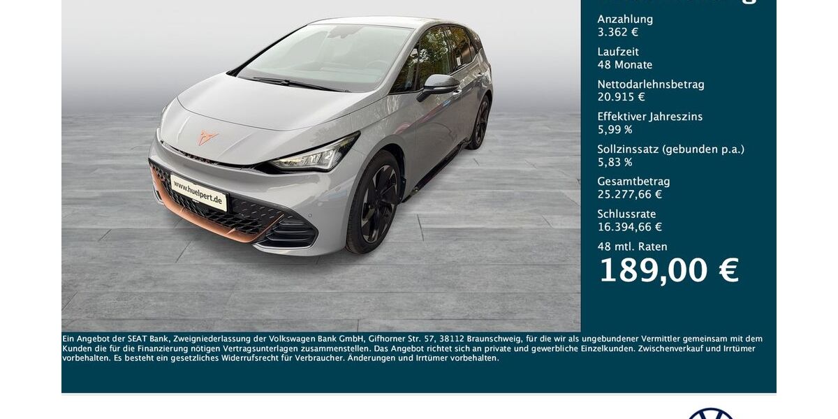 Cupra Born 38.136 km 24.477 &euro; Dortmund 44379