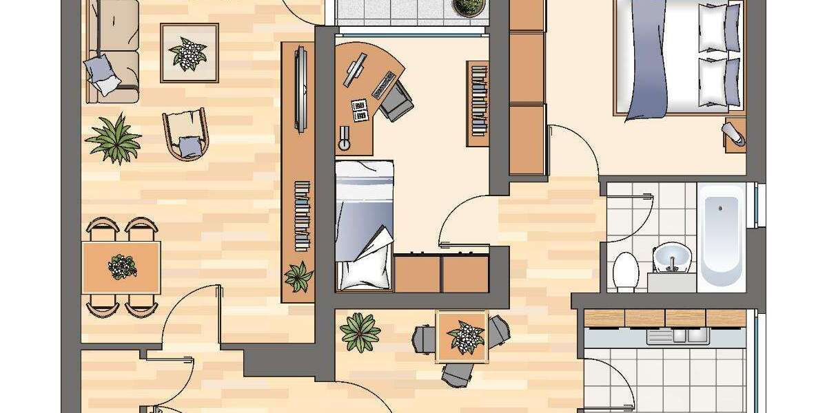 Etagenwohnung Unna - 3 Zimmer, 78 m&sup2;, 599&euro; | Angebot:27505853