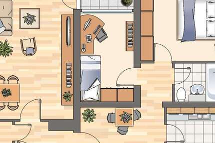 Wohnung Unna - 3 Zimmer, 78 m&sup2;, 599&euro; | Angebot:27505853