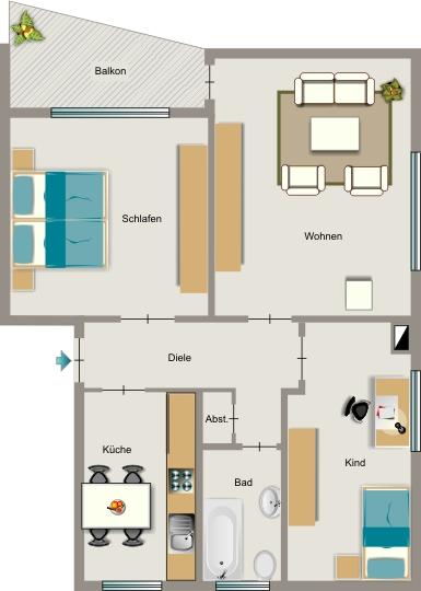 Demnächst frei! 3-Zimmer-Wohnung in Lünen Brambauer 3 zimmer