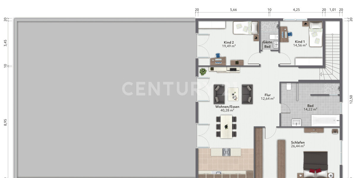 Arbeiten und exklusives Wohnen an einem Ort! 4 zimmer