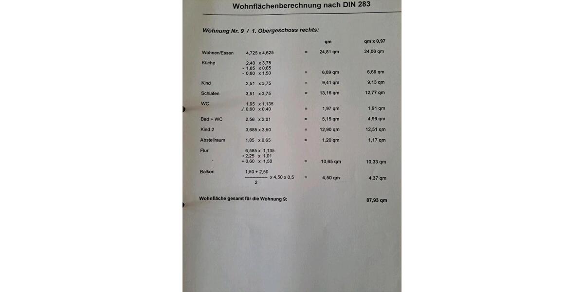 Etagenwohnung Hagen Hagen-Nord - 4 Zimmer, 88 m&sup2;, 270.000&euro; | Angebot:24839326