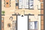 Etagenwohnung Dortmund Hombruch - 3 Zimmer, 71 m&sup2;, 539&euro; | Angebot:24508383