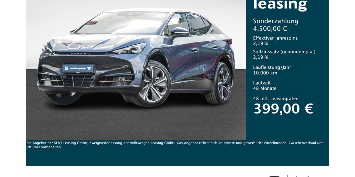 Cupra Tavascan 4.900 km 44.444 € Dortmund 44269