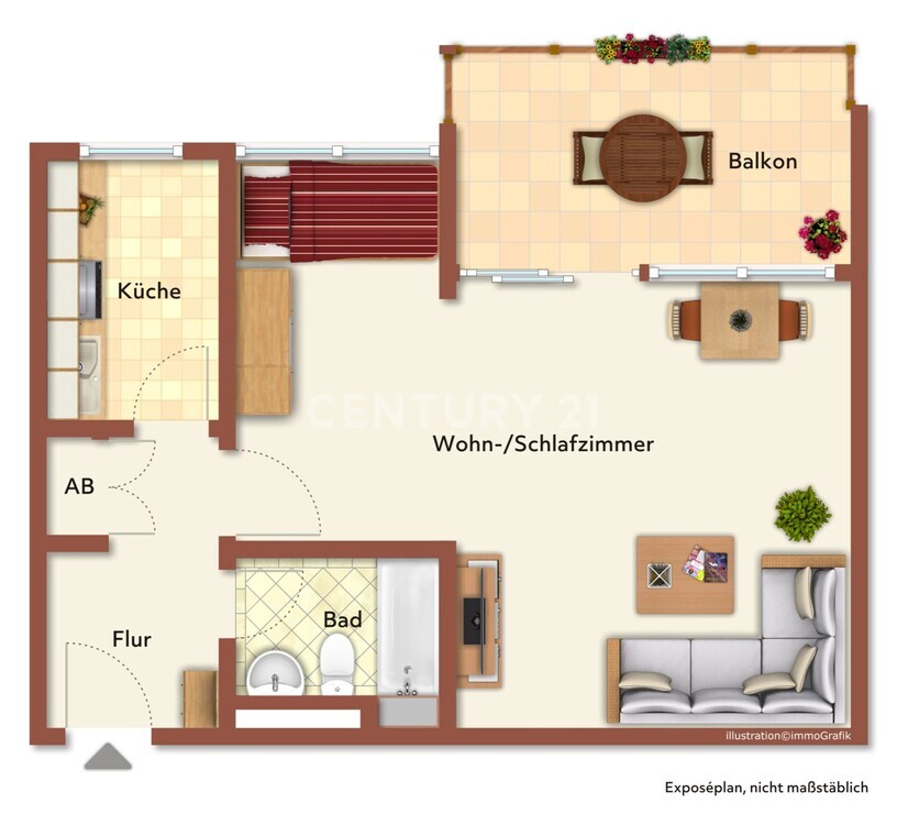 Uninähe! Helle Etagenwohnung mit großzügigem Balkon