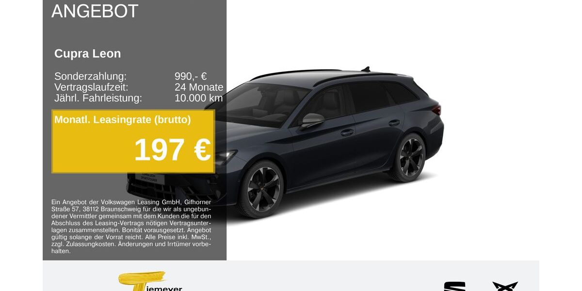Cupra Leon 22.628 km 29.750 &euro; Hemer 58675
