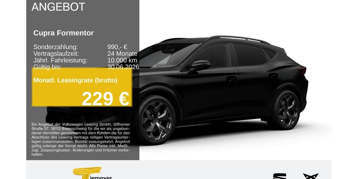 Cupra Formentor 14.931 km 34.350 &euro; Hemer 58675