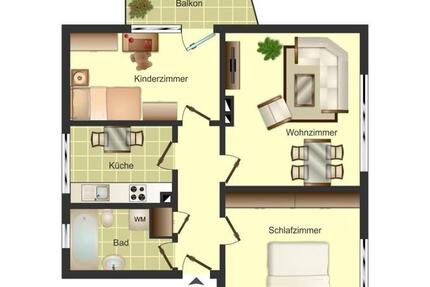 Wohnung Bergkamen - 3 Zimmer, 63 m&sup2;, 509&euro; | Angebot:26478017