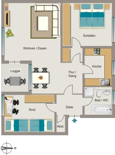 Wir vermieten Zufriedenheit. zimmer