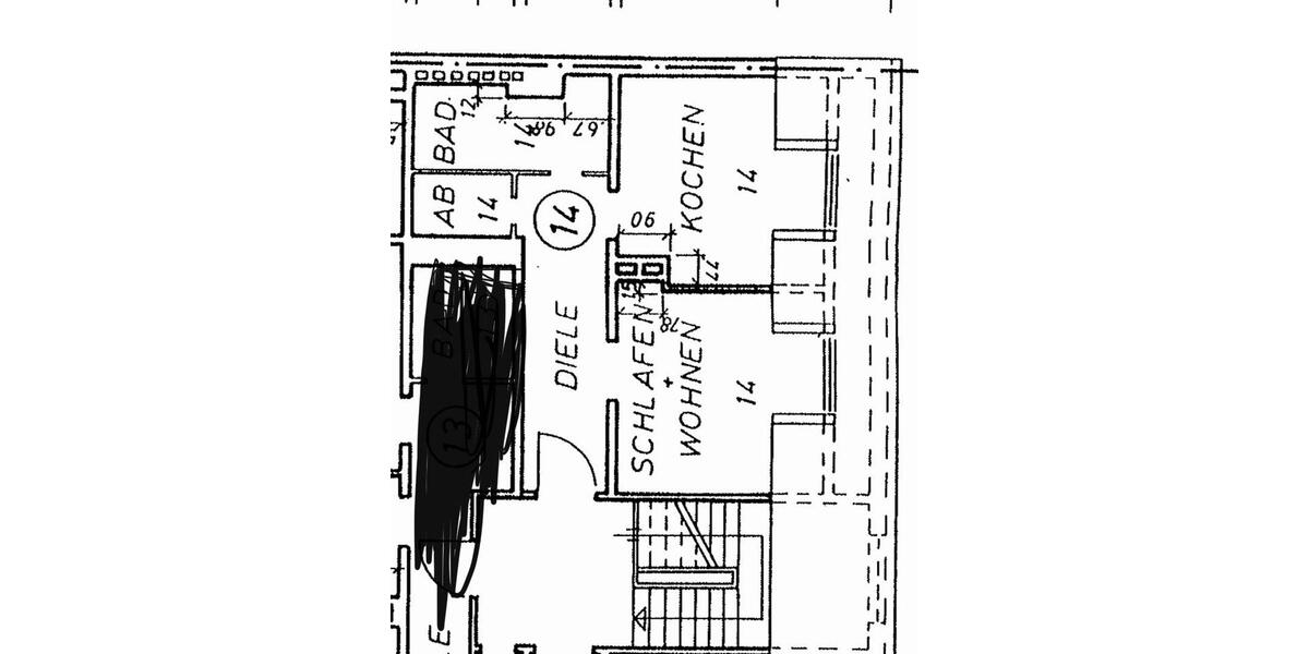 Etagenwohnung Hagen - 1 Zimmer, 31 m&sup2;, 40.000&euro; | Angebot:27197347