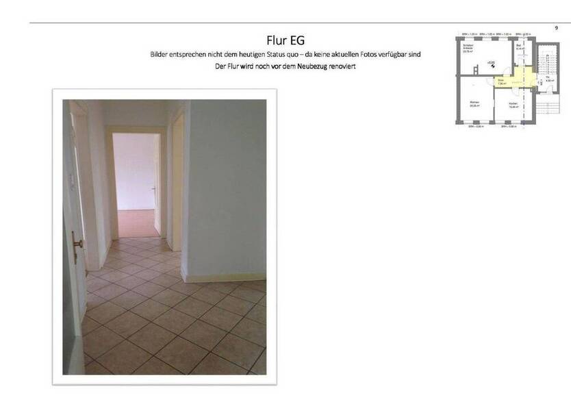 75m² 3 Zimmer Wohnung im EG in einem 3-Familienhaus --- Indexmiete