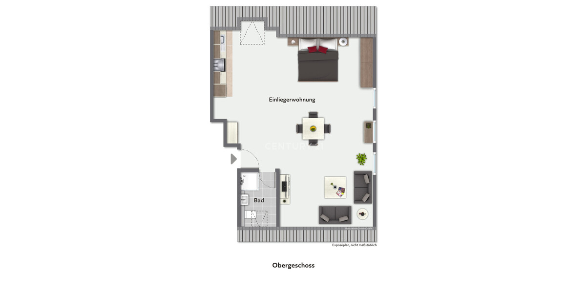 *Renovierungsobjekt* - Kapitalanlage mit Potenzial: Dachgeschosswohnung in begehrter Wohngegend 2 zimmer