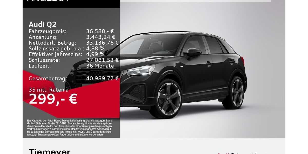 Audi Q2 17.653 km 36.580 &euro; Gelsenkirchen 45894