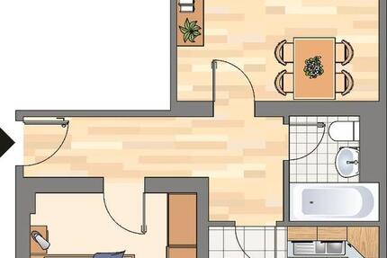 Wohnung Herne Sodingen - 2 Zimmer, 49 m&sup2;, 389&euro; | Angebot:26666191