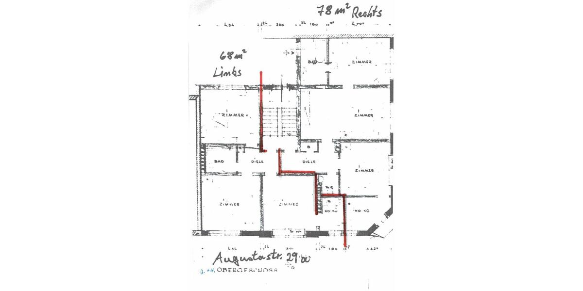 Etagenwohnung Hagen Hagen-Nord - 3 Zimmer, 68 m&sup2;, 490&euro; | Angebot:25811933