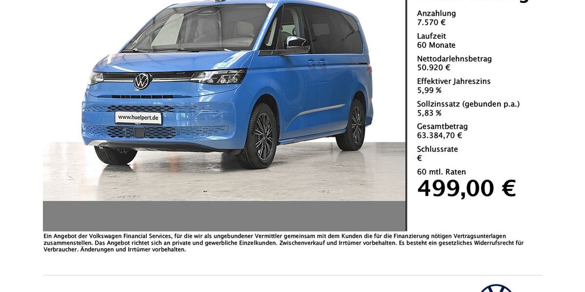 VW T7 Multivan 4.990 km 58.490 &euro; Dortmund 44379
